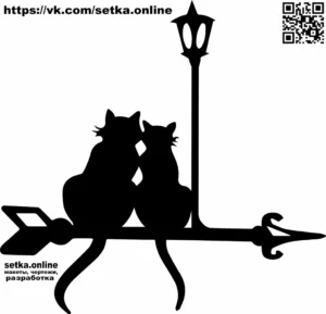 №1 Флюгер Кошка